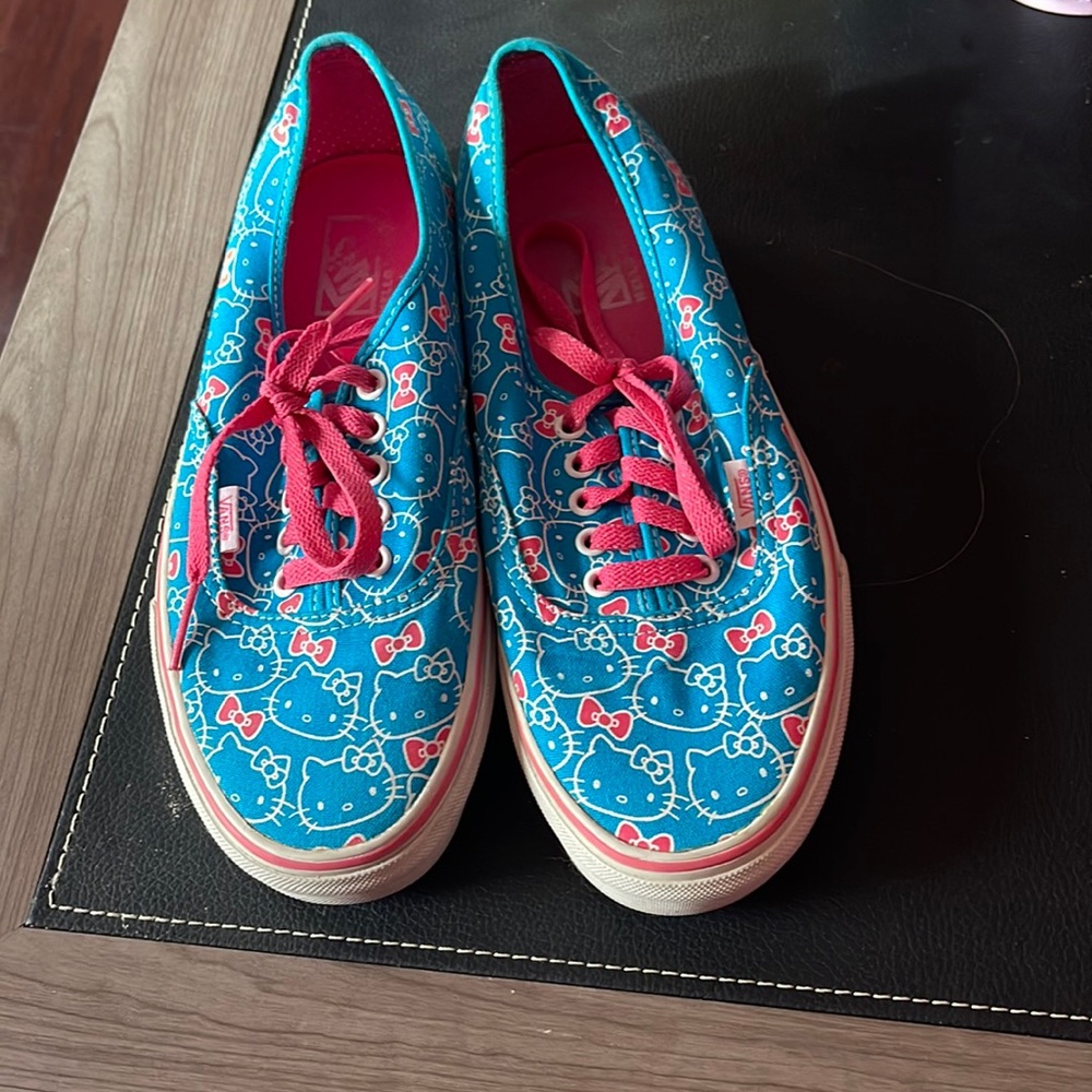 Hello Kitty Vans turquoise and pink
